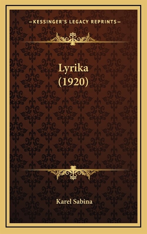 Lyrika (1920) (Hardcover)