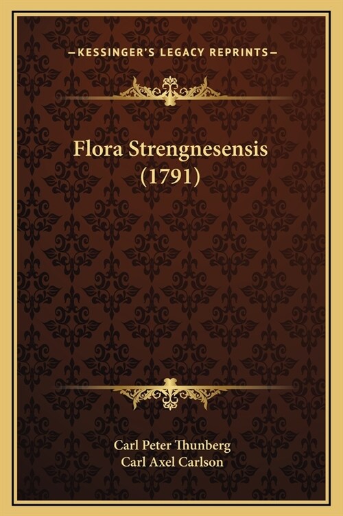 Flora Strengnesensis (1791) (Hardcover)