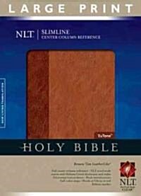 Slimline Center Column Reference Bible-NLT-Large Print (Imitation Leather, 2)