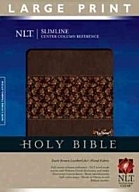 Slimline Reference Bible-NLT-Large Print Center Column Reference (Imitation Leather)
