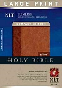 Slimline Center Column Reference Bible-NLT-Large Print Compact (Imitation Leather, 2)