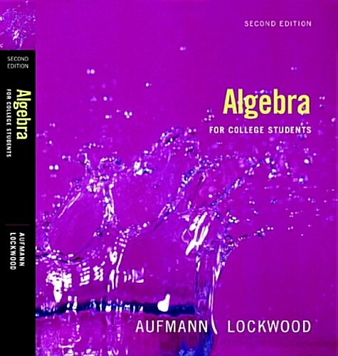 Workbook for Aufmann/Lockwoods Algebra for College Students, 2nd (Paperback, 2nd)