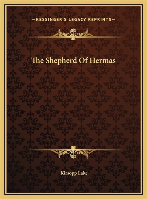 The Shepherd Of Hermas (Hardcover)