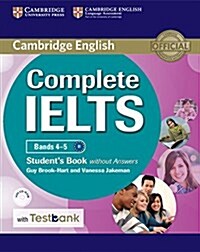 Complete IELTS Bands 4-5 Students Book without Answers with CD-ROM with Testbank (Package)