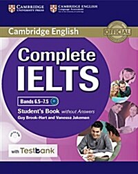 Complete IELTS Bands 6.5-7.5 Students Book without Answers with CD-ROM with Testbank (Package)