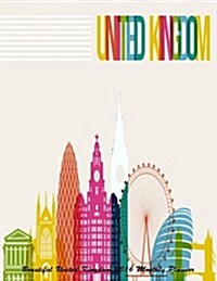 Beautiful United Kingdom 2016 Monthly Planner (Paperback)