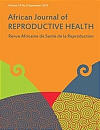 African Journal of Reproductive Health: Vol.19, No.3 September 2015 (Paperback)