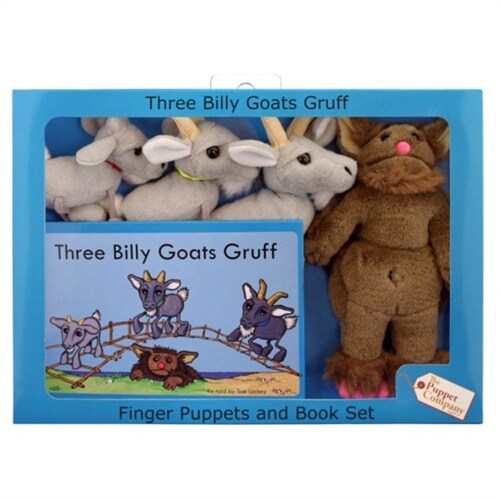 Traditional Story Sets 3 Billy Goats-W/Finger Puppets [With Plush Puppets] (Hardcover)