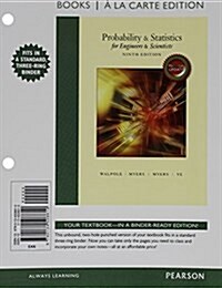 Probability & Statistics for Engineers & Scientists, Mylab Statistics Update, Books a la Carte Edition Plus New Mylab Statistics with Pearson Etext -- (Hardcover, 9)