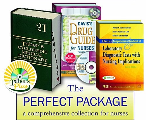 Tabers Cyclopedic Medical Dictionary/ Daviss Drug Guide for Nurses/ Daviss Comprehensive Handbook of Laboratory and Diagnostic Tests-With Nursing I (Hardcover, 21th, MAC, PCK)