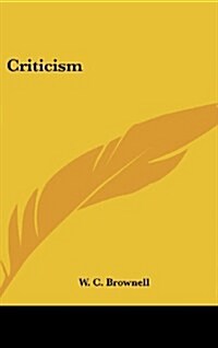 Criticism (Hardcover)
