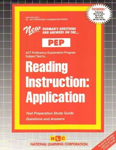 Reading Instruction: Application: Passbooks Study Guide (Spiral)