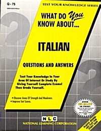 Italian: Passbooks Study Guide (Spiral)