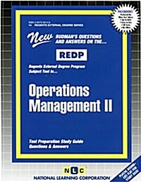 Operations Management II: Passbooks Study Guide (Spiral)