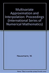 Multivariate Approximation and Interpolation (Hardcover)