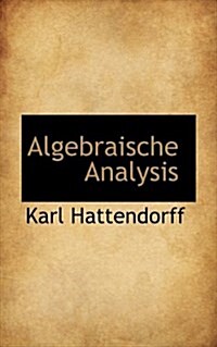 Algebraische Analysis (Paperback)