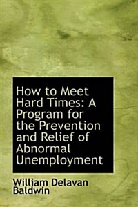 How to Meet Hard Times: A Program for the Prevention and Relief of Abnormal Unemployment (Paperback)
