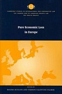 Pure Economic Loss in Europe (Paperback)
