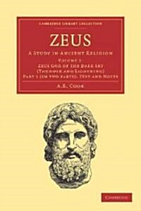 Zeus 2 Part Set : A Study in Ancient Religion (Paperback)