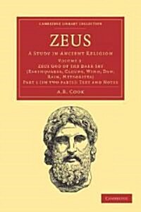 Zeus 2 Part Set : A Study in Ancient Religion (Paperback)