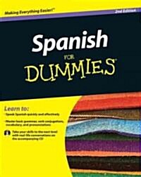 Spanish For Dummies  [With CD (Audio)] (Paperback)