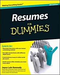 Resumes for Dummies (Paperback, 6th)