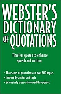 Websters Dictionary of Quotations (Hardcover)