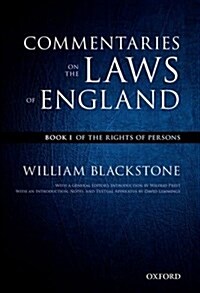 The Oxford Edition of Blackstones: Commentaries on the Laws of England : Book I, II, III, and IV (Multiple-component retail product)