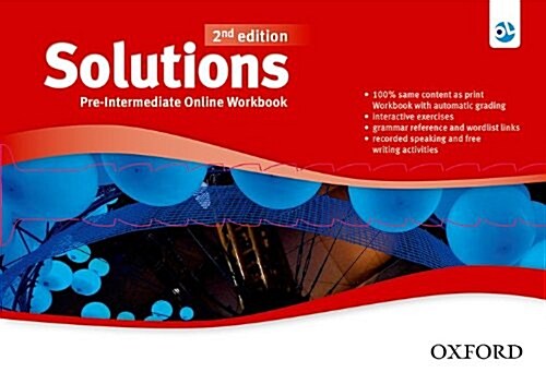 Solutions: Pre-Intermediate: Online Workbook - Card with Access Code (Package)