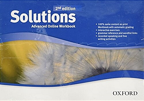 Solutions: Advanced: Online Workbook - Card with Access Code (Package, 2 Revised edition)