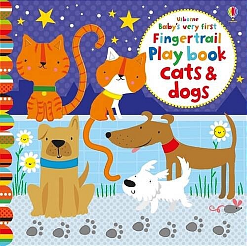 Babys Very First Fingertrails Playbook Cats and Dogs (Board Book)