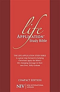 NIV Compact Life Application Study Bible (Anglicised) : Red Soft-tone (Paperback)