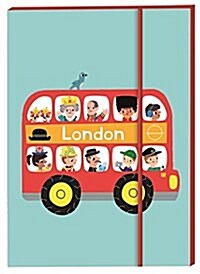 London Notebook A6 : London Bus (Paperback)