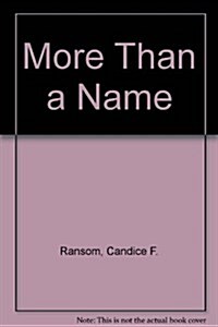 More Than a Name (Hardcover)