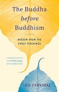 The Buddha Before Buddhism: Wisdom from the Early Teachings (Paperback)