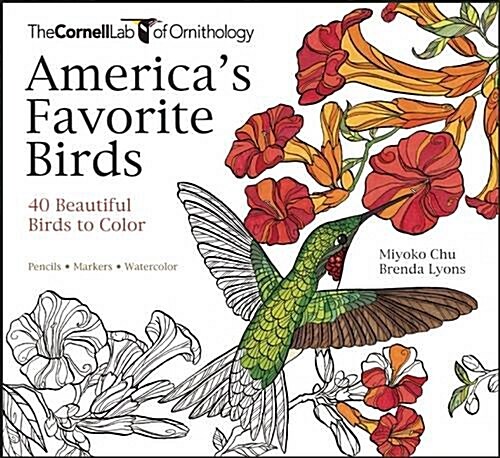 Americas Favorite Birds: 40 Beautiful Birds to Color (Paperback)