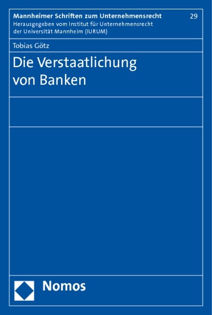 Die Verstaatlichung Von Banken (Paperback)