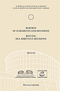 Reports of Judgments and Decisions / Recueil Des Arrets Et Decisions. Volume 2013-VI: del Rio Prada V. Spain - Vallianatos and Others V. Greece - Sode (Paperback)