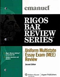 Uniform Multistate Essay Exam (Mee) Review: Rigos Bar Review Series (Paperback, 2)