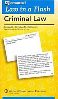 Emanuel Law in a Flash for Criminal Law (Hardcover, 2)