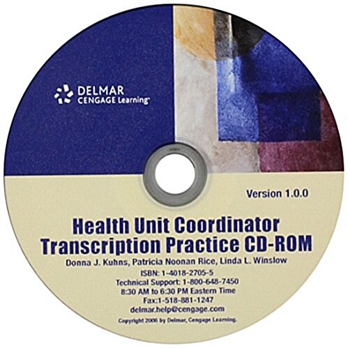 Cd for Kuhns/Rice/winslows Health Unit Coordinator (CD-ROM, 1st)