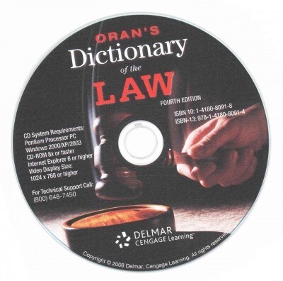 Orans Dictionary of the Law (CD-ROM, 4th)