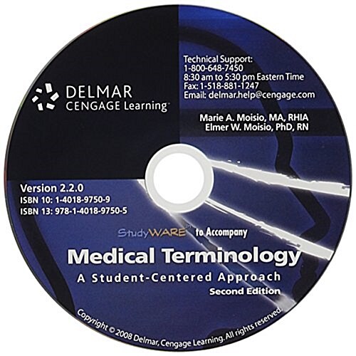 Studyware for Moisio/Moisios Medical Terminology (CD-ROM, 2nd)