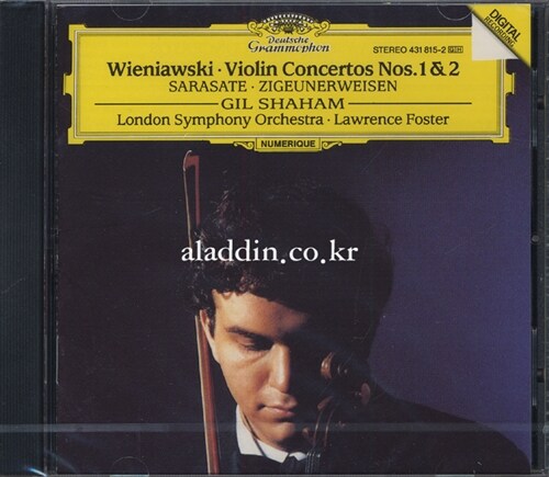 [중고] 비에냐프스키 : 바이올린 협주곡 1, 2번 & 사라사테 : 치고이네르바이젠
