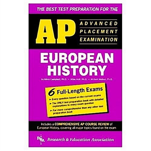 AP European History (REA) - The Best Test Prep for the Advanced Placement Exam (Advanced Placement (AP) Test Preparation) (Paperback)