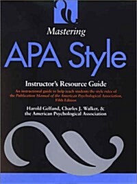 Mastering Apa Style (Paperback, Teachers Guide)