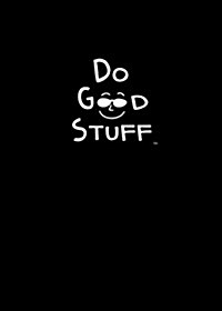 Do Good Stuff: Journal (Black Cover) (Hardcover)