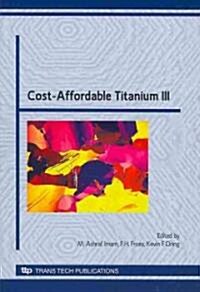 Cost-Affordable Titanium III (Paperback)