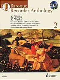 Baroque Recorder Anthology - Volume 2: Soprano Recorder and Piano (Guitar Ad Lib.) with a CD of Performa (Hardcover)