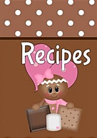 Recipes: Blank Recipe Cookbook Journal for Jotting Down Your Recipes. Keep All Your Favorite Recipes in One Handy Cookbook (Paperback)